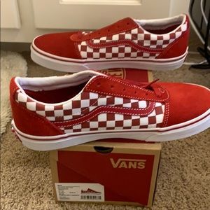 NWT Vans checkerboard chili pepper size 6
